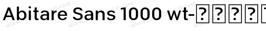 Abitare Sans 1000 wt字体转换
